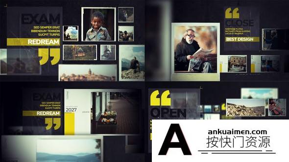 [相册AE模板]图片相册幻灯片展示片头AE模板- Photo Gallery Slideshow