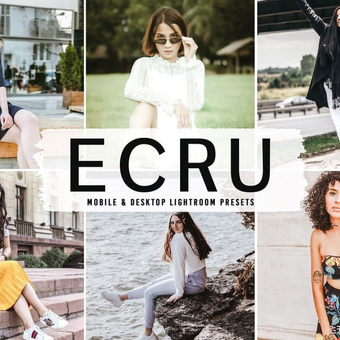 [人像LR预设]胶片感时尚人像后期调色Lightroom预设 Ecru Pro Lightroom Presets