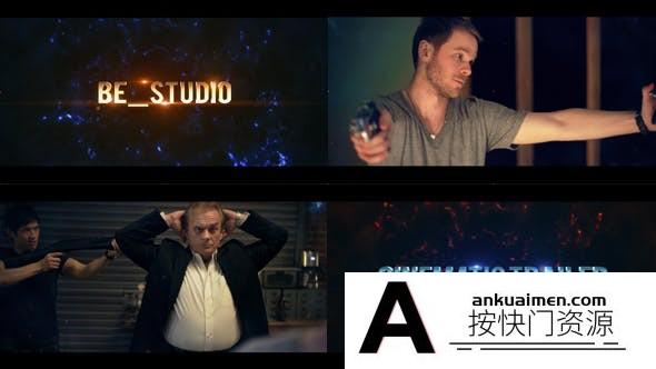 [文字标题]大气三维文字游戏电影宣传片开场AE模板- Cinematic Trailer