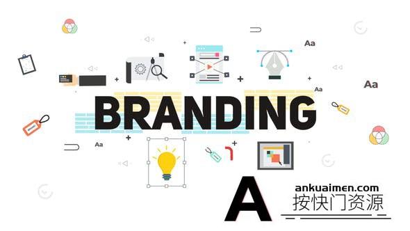 [MG模板]服务介绍扁平化MG场景动画片头AE模板 Business Typography