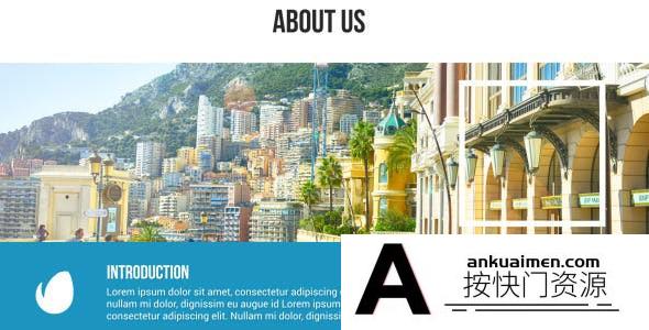 [开场片头]清新简洁商务公司宣传包装片头AE模板- Corporate Presentation