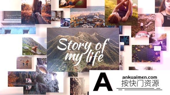 [开场片头]AE模板-照片相册幻灯片开场 Photo Slideshow