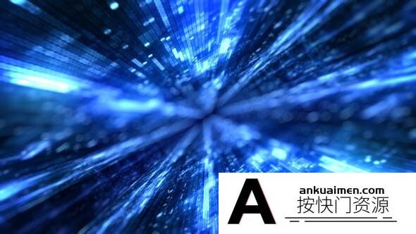 [logo模板]AE模板-像素通道Logo动画 Pixel Tunnel Logo