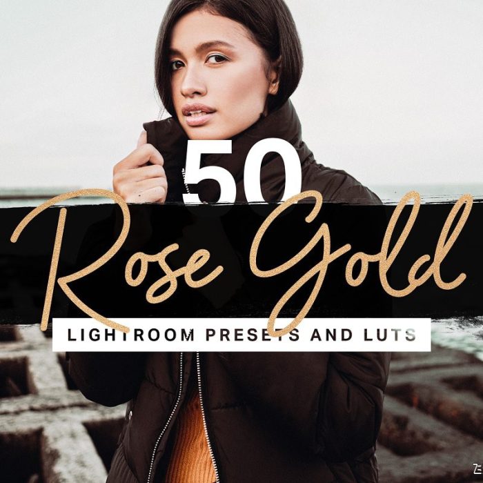 [胶片LR预设]玫瑰金电影胶片LR预设+视频剪辑LUT预设 Rose Gold Lightroom Presets