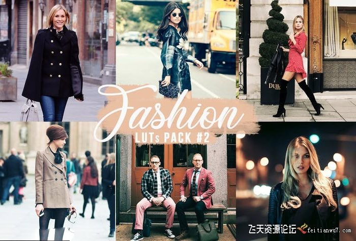 时尚电影视频调色LUT调色滤镜 Fashion LUTs Video filters Pack #2
