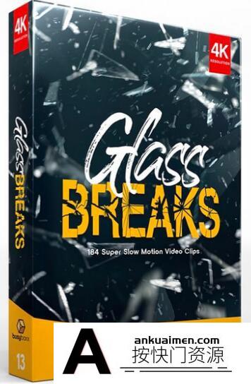 [高清视频素材][素材发布]BusyBoxx-V13 184组破碎玻璃碎片超级慢动作4K高清视频素合集