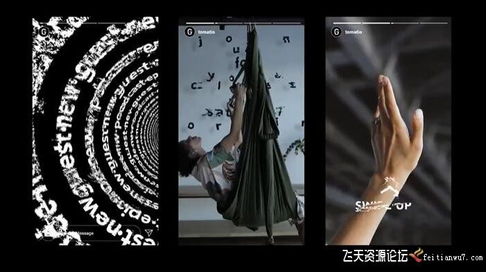 [文字标题]文字视频运动排版标题动画AE模板- Kinetic Typography Pack