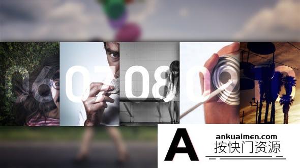 [开场片头]简洁幻灯片图片切换片头AE模板- Simple Photo Slide