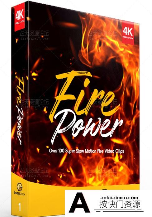 [高清视频素材][素材发布]BusyBoxx-V01 4K视频素材-102组4K超级火焰元素高清素材大合集