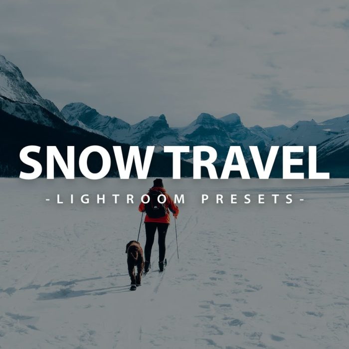 [旅拍LR预设]冬季旅行电影人像后期调色Lightroom预设 Snow Travel Lightroom Presets
