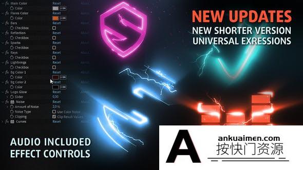 [logo模板]描边特效Logo动画AE模板- MultiFx Logo Reveal