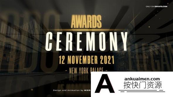 [栏目包装]大气人物介绍颁奖典礼包装片头AE模板- Awards Promo