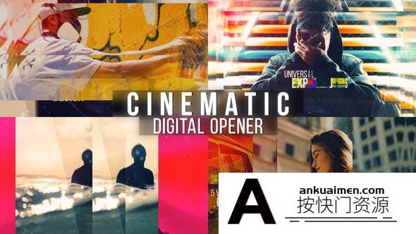 [开场片头]大气视差图片宣传片头AE模板- Cinematic Digital Opener