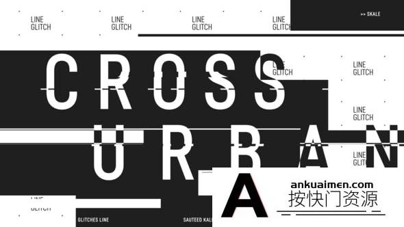 [开场片头]时尚图片视频文字宣传包装片头AE模板- Cross Urban