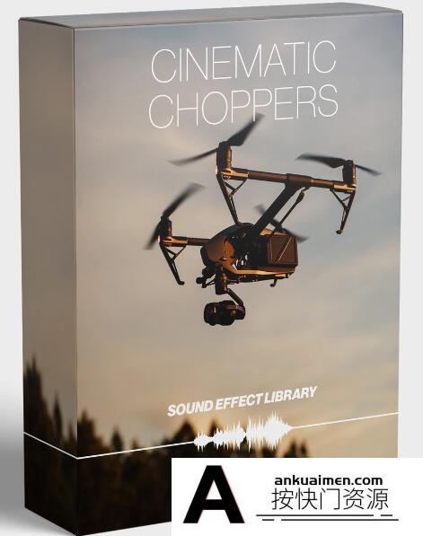 [音效素材][素材发布]30种能量丰富的无人机电影级音效库-Cinematic Choppers SFX Library