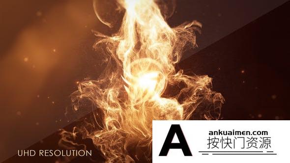 [开场片头]金色粒子上升Logo动画AE模板- Gold Logo