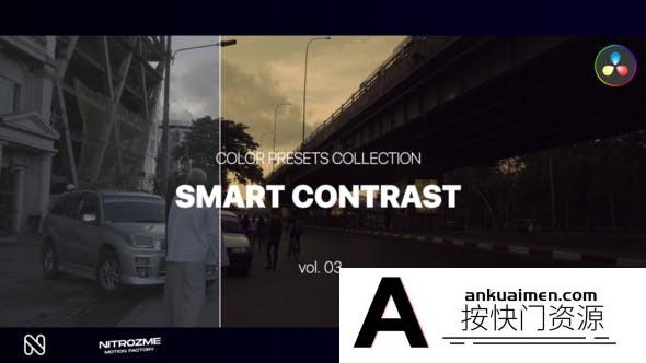 电影视频智能对比LUT预设第3卷Smart Contrast LUT Collection Vol. 03