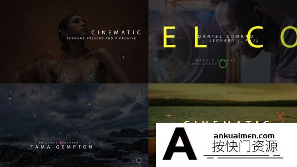 [宣传推广]个性时尚文字宣传片头AE模板- Film Titles Opener V2