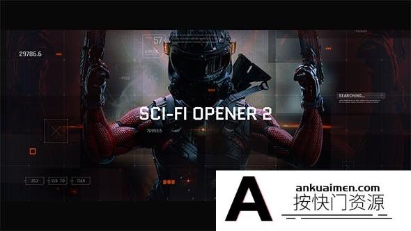 [HUD模板]未来科技感游戏电影图片视频开场 Sci-Fi Opener – Hi-Tech Slide