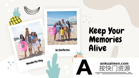 [相册AE模板]实拍悬挂相册照片开场AE模板- Love Story Album