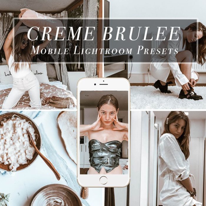 [手机版lr预设]INS人像焦糖奶油色调Lightroom手机APP滤镜 Mobile LightroomCREME BRULEE