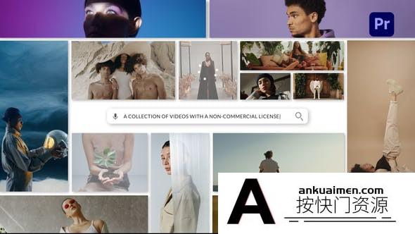 [Premiere模板]PR模板-照片时尚宣传视频剪辑片头文字动画展示 Search Logo Reveal