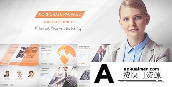 [栏目包装]商务包装片头AE模板- Synergy – Corporate Presentation
