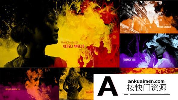 [开场片头]AE模板-水墨烟雾视频展示片头AE模板 The Ink Opener