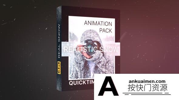 [高清视频素材][素材发布]21个逼真的4K分辨率完美降雪下雪效果雪动画视频素材