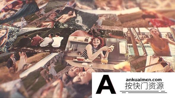 [相册AE模板]浪漫照片墙相册展示片头AE模板- Lovely Romantic Photo