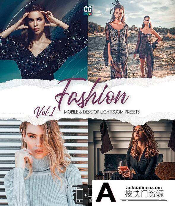 [人像LR预设]高端时尚人像LR预设+手机LR预设 Fashion Lightroom Presets Vol. 1-15