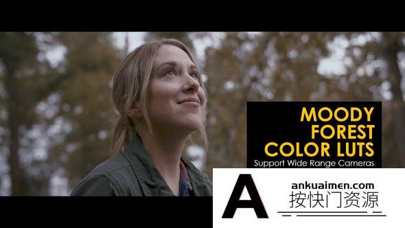 热带森林电影级调色VLOG风格大片LUT预设 Moody Forest LUTs