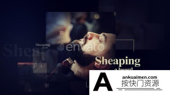 [开场片头]理发店视频包装宣传片头AE模板- Barber Shop Concept