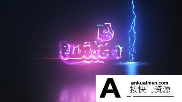 [logo模板]描边动感Logo动画AE模板- Electric Energy Logo Intro