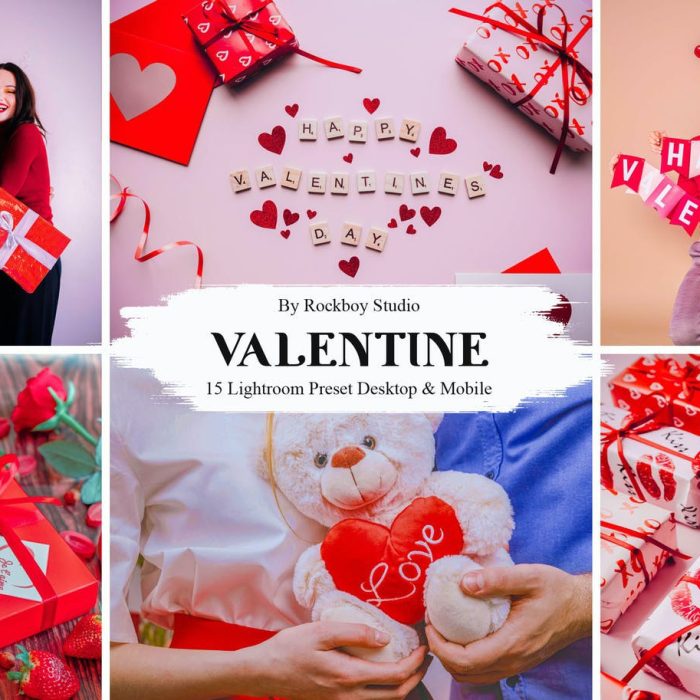 [人像LR预设]情人节人像摄影后期调色Lightroom预设 15 Valentine Lightroom Presets