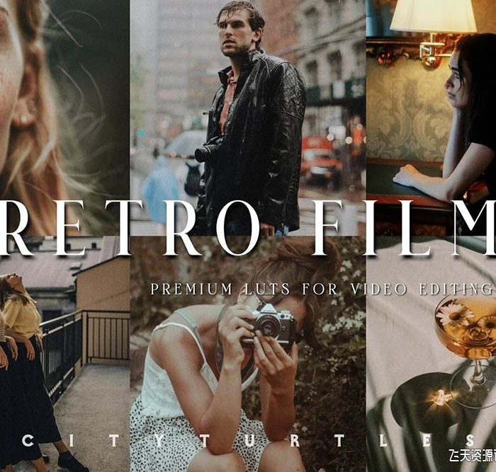 现代复古电影调色LUT预设 RETRO FILM Cinematic Modern Video LUTs