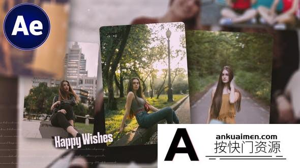 [相册AE模板]相册照片墙展示片头AE模板- Memories PhotoSlideshow 3D