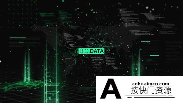 [宣传推广]大数据科技感视频宣传片头AE模板- Big Data Trailer