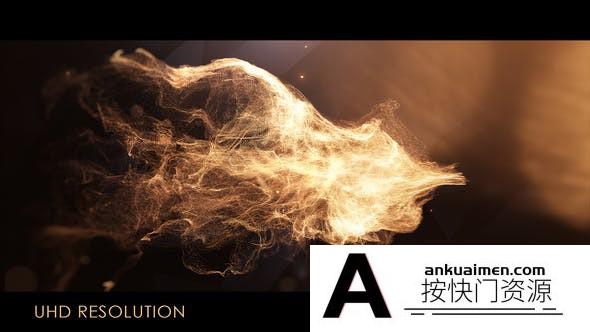 [logo模板]金色粒子Logo动画AE模板- Gold Logo