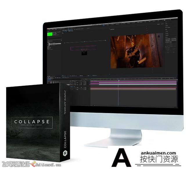 [高清视频素材][素材发布]80组石头砖块木头碎片坍塌破碎绿幕合成特效视频素材