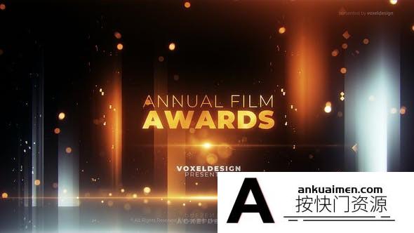 [开场片头]金色粒子光效颁奖典礼片头AE模板- Award Opener