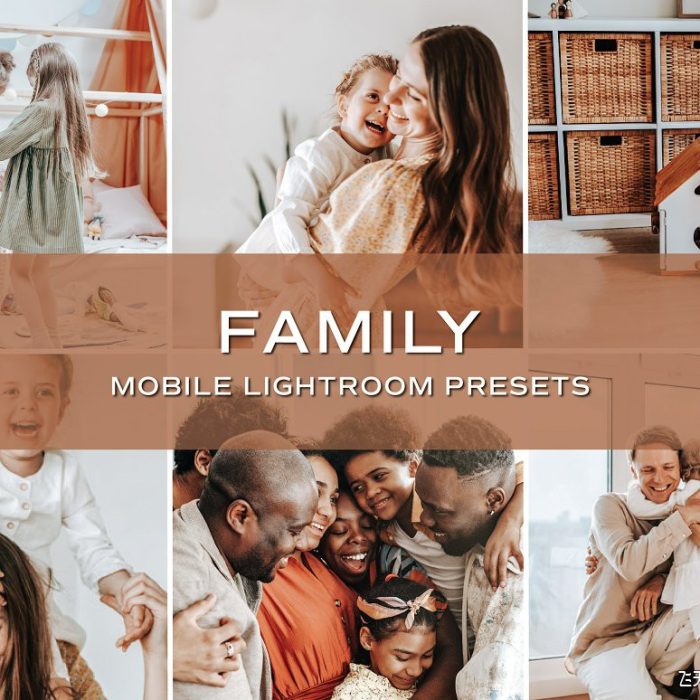 [人像LR预设]家庭人像亲子摄影Lightroom预设/手机APP调色滤镜 Family Lightroom Preset Bundle