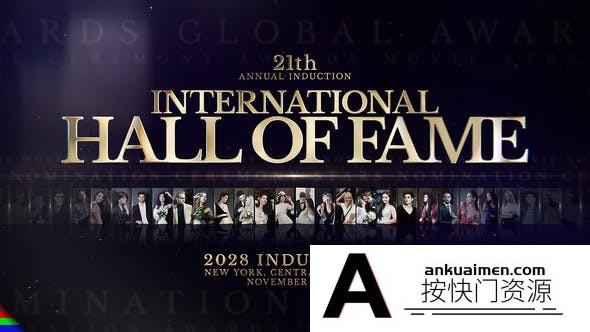 [开场片头]AE模板-颁奖典礼开场人物介绍片头AE模板 Awards Hall