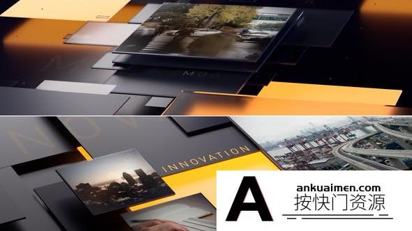 [三维AE模板]三维科技感场景新闻开场AE模板- Business News Corporate Promo Open…