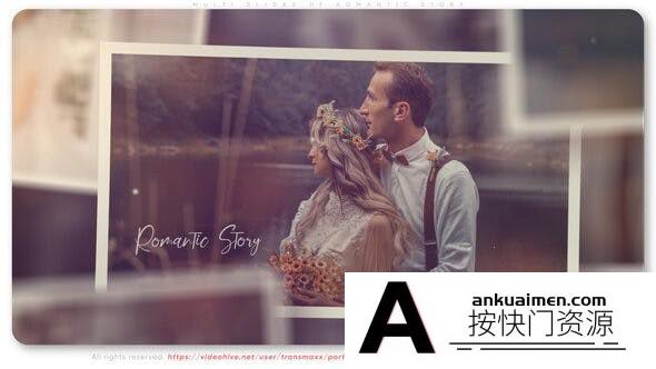 [相册AE模板]浪漫回忆照片相册展示片头AE模板- Multi Slides of Romantic Story
