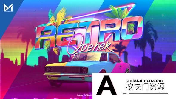 [开场片头]复古汽车片头开场AE模板- Retro Opener