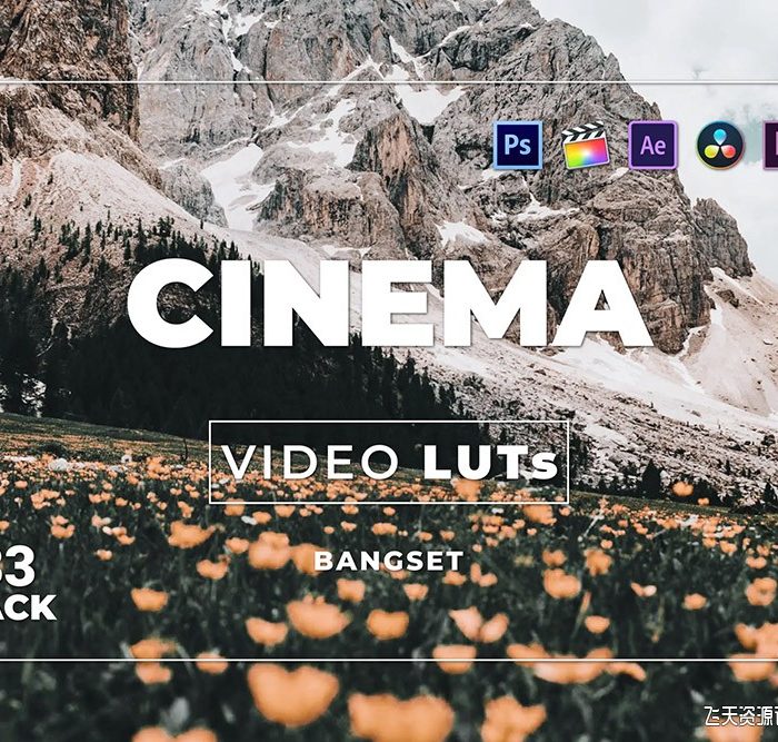 电影风光胶片视频调色LUT预设包 Bangset Cinema Pack 33  LUTs