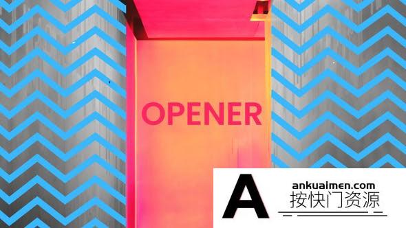 [开场片头]节奏感文字图片快闪片头AE模板- Stomp Clap Opener