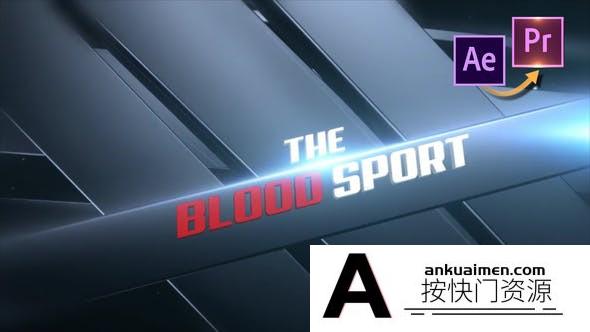 [Premiere模板]PR与AE模板冒险动作惊悚电影预告片体育运动拳击介绍动画