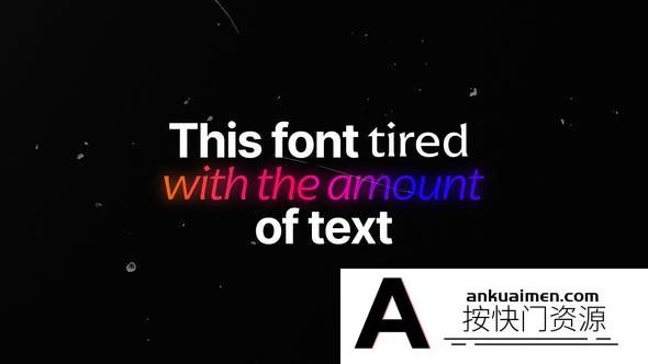 [文字标题]定格文字标题排版动画AE模板- Kinetic Typography Kit